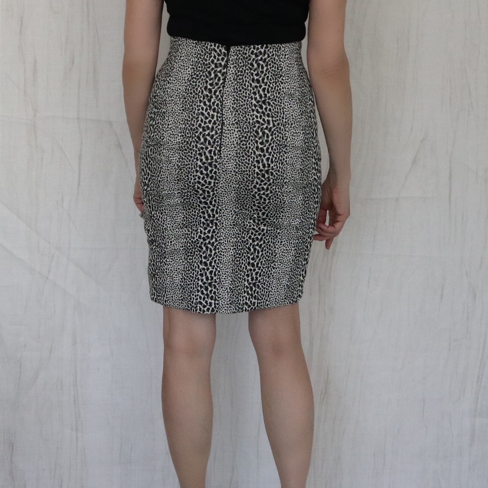 Python Printed High Waisted Skirt - Picture 2 of 2